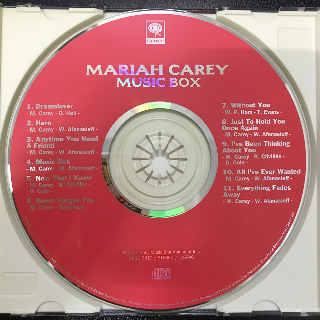 ซีดี Mariah Carey - Music Box CD VG+