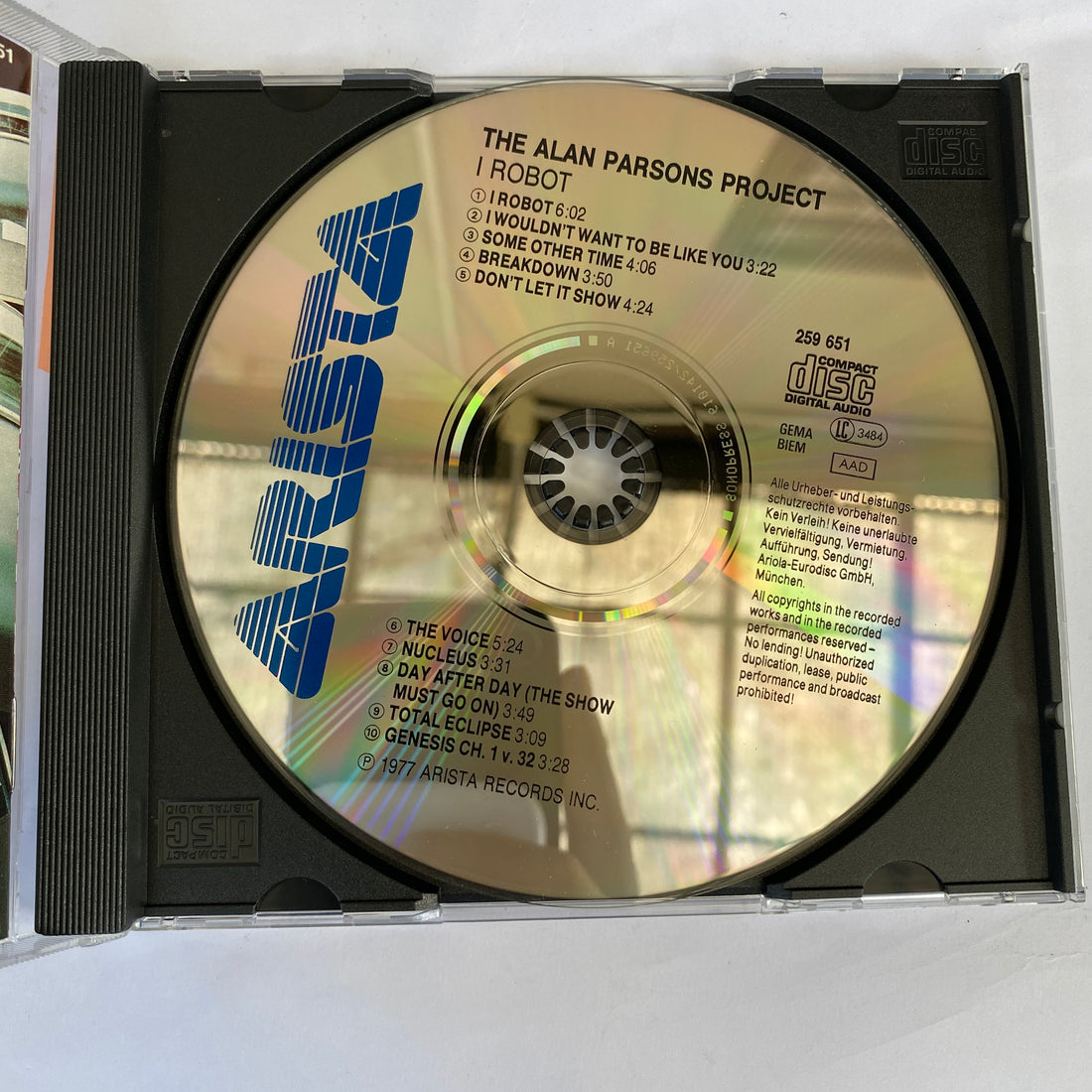 ซีดี The Alan Parsons Project - I Robot CD NM or M-