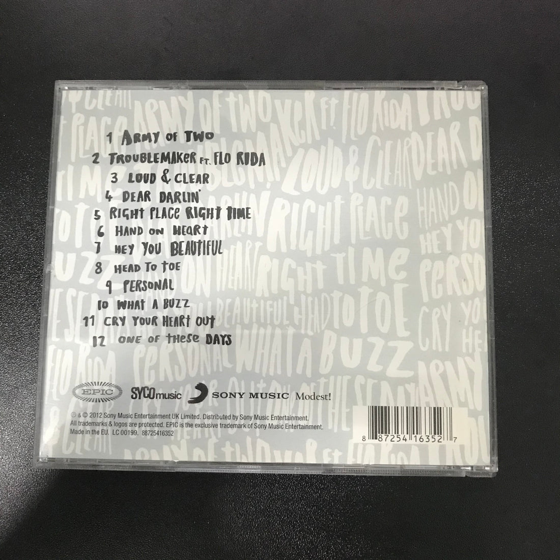 ซีดี Olly Murs - Right Place Right Time CD VG+