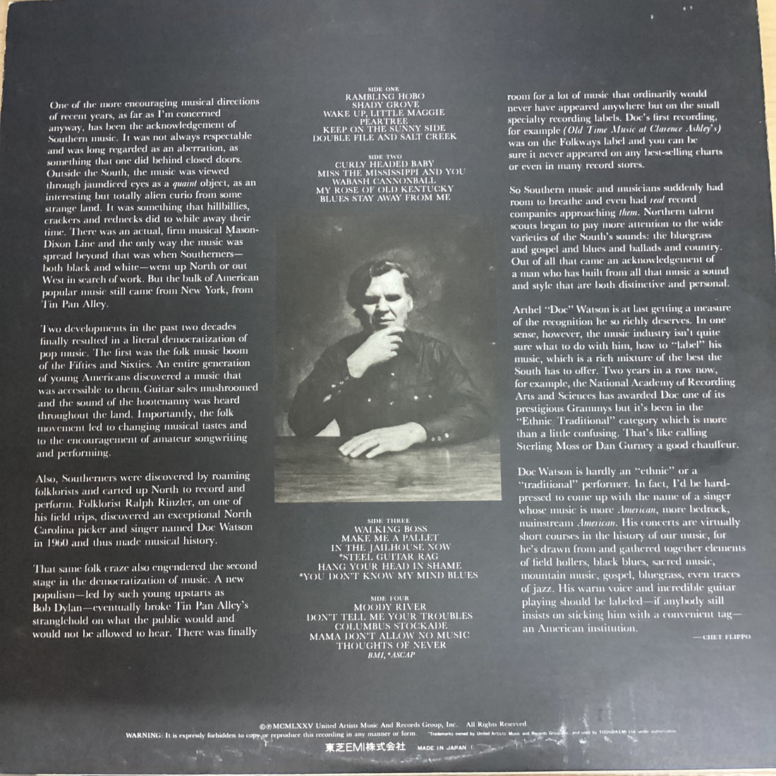 แผ่นเสียง Doc Watson - Memories Vinyl VG+ 2LPs