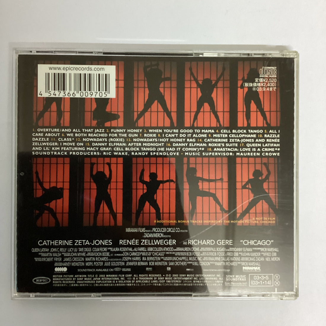 ซีดี Various - Music From The Miramax Motion Picture Chicago CD VG+