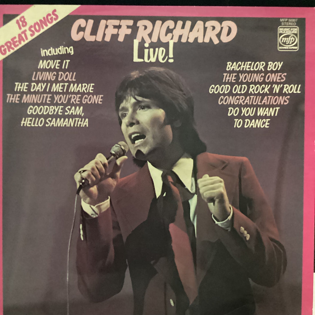 แผ่นเสียง Cliff Richard - Cliff Richard Live! Vinyl VG+