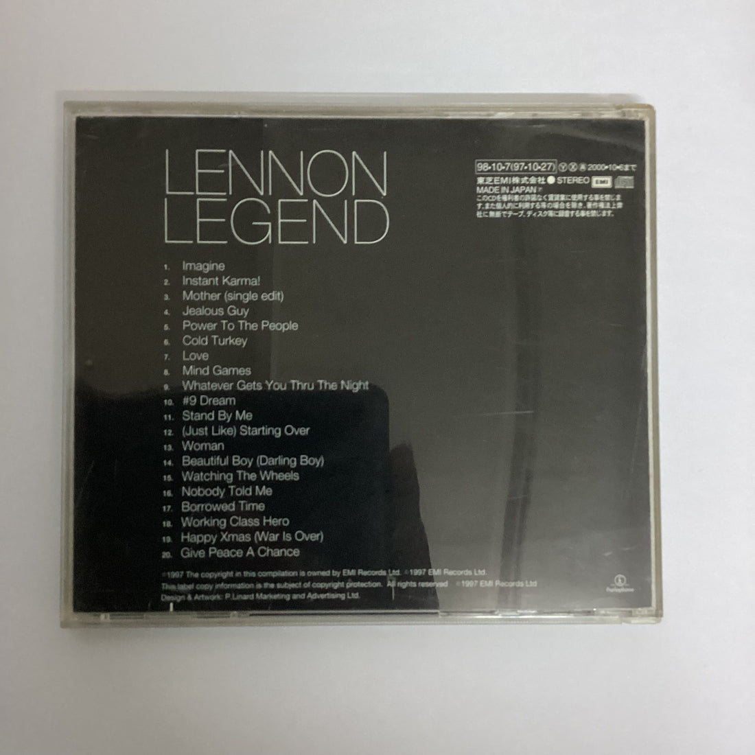 ซีดี John Lennon - Lennon Legend The Very Best Of John Lennon CD VG
