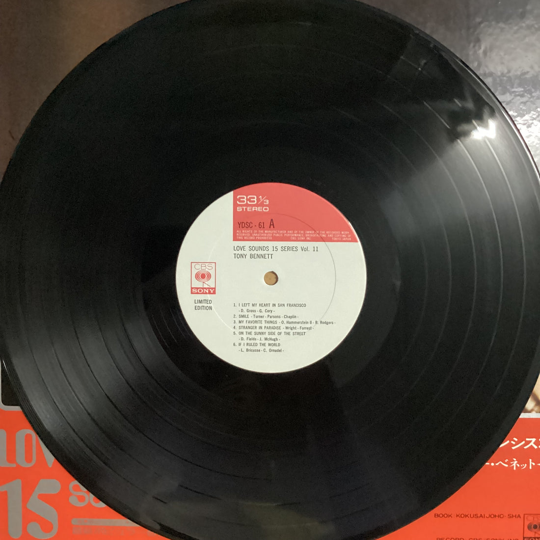 แผ่นเสียง Tony Bennett - Love Sounds 15 Series Vol.11 Vinyl VG+