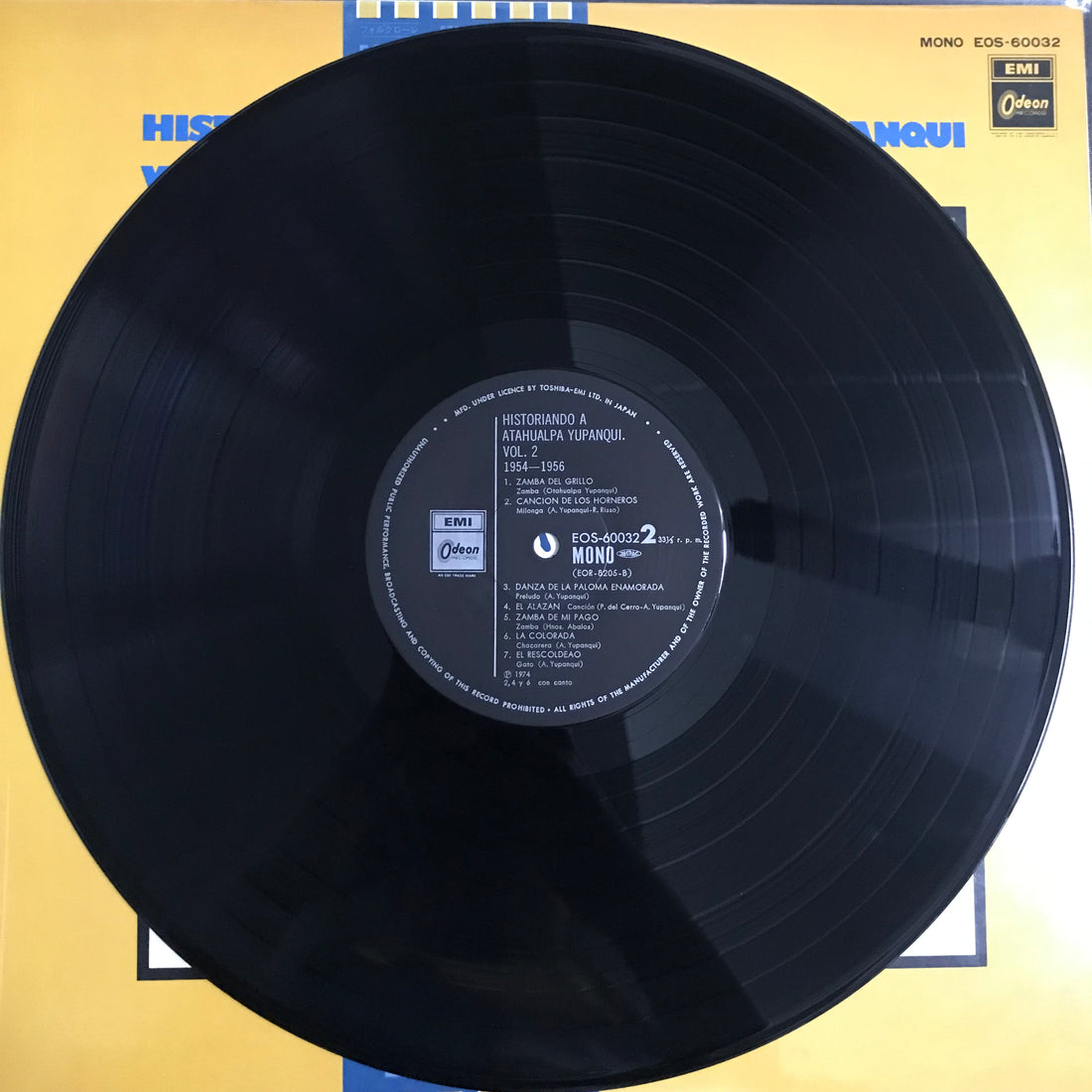 แผ่นเสียง Atahualpa Yupanqui - Historiando A Atahualpa Yupanqui Vol. 2 1954-1956 Vinyl VG+