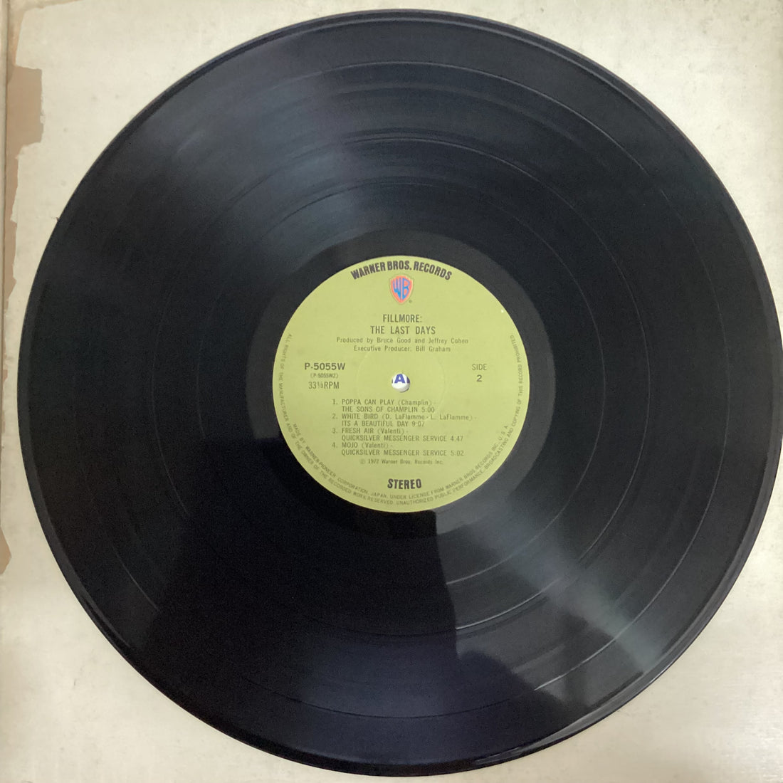 แผ่นเสียง Various - Fillmore - The Last Days Vinyl VG+ 4LPs