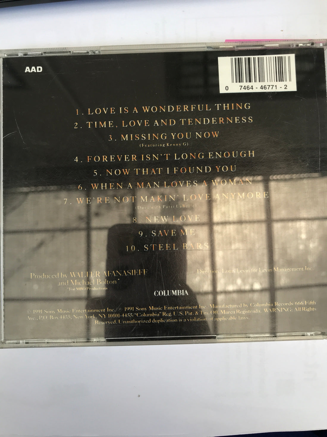ซีดี Michael Bolton - Time, Love & Tenderness CD VG+