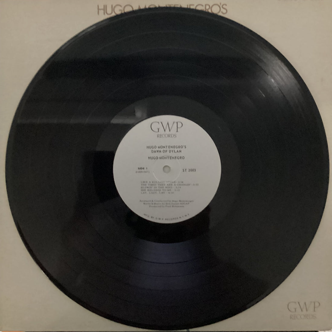 แผ่นเสียง Hugo Montenegro - Hugo Montenegro's Dawn Of Dylan Vinyl VG+