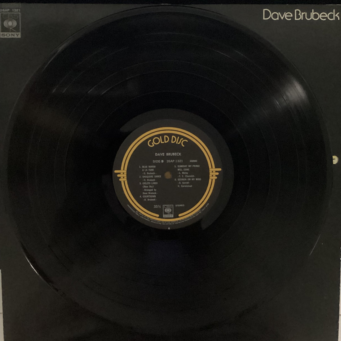 แผ่นเสียง Dave Brubeck - Gold Disc Vinyl VG+