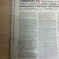 แผ่นเสียง Pyotr Ilyich Tchaikovsky - Antal Dorati, Minneapolis Symphony Orchestra, University Of Minnesota Brass Band - 1812 Festival Orchestra, Op. 49 Original Scoring / Capriccio Italien. Op. 45 Vinyl VG+