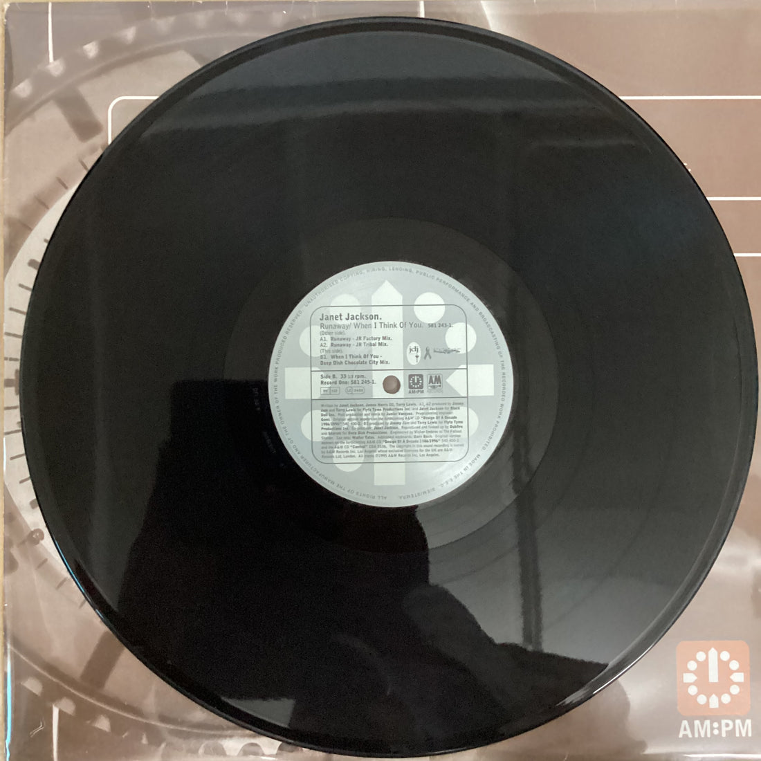 แผ่นเสียง Janet Jackson - Runaway / When I Think Of You Vinyl VG+ 2LPs