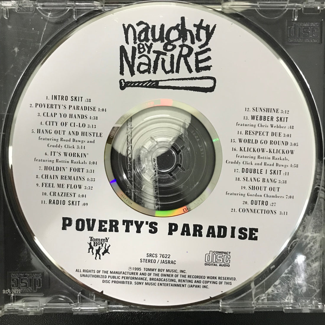 ซีดี Naughty By Nature - Poverty's Paradise CD VG+