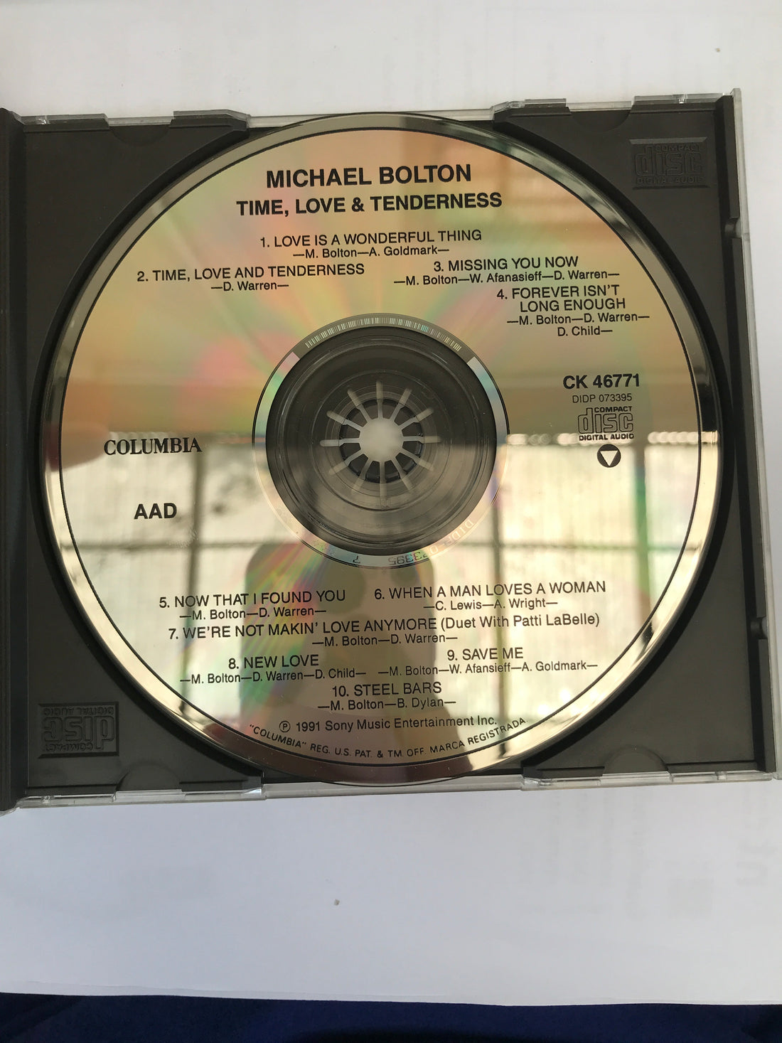 ซีดี Michael Bolton - Time, Love & Tenderness CD VG+