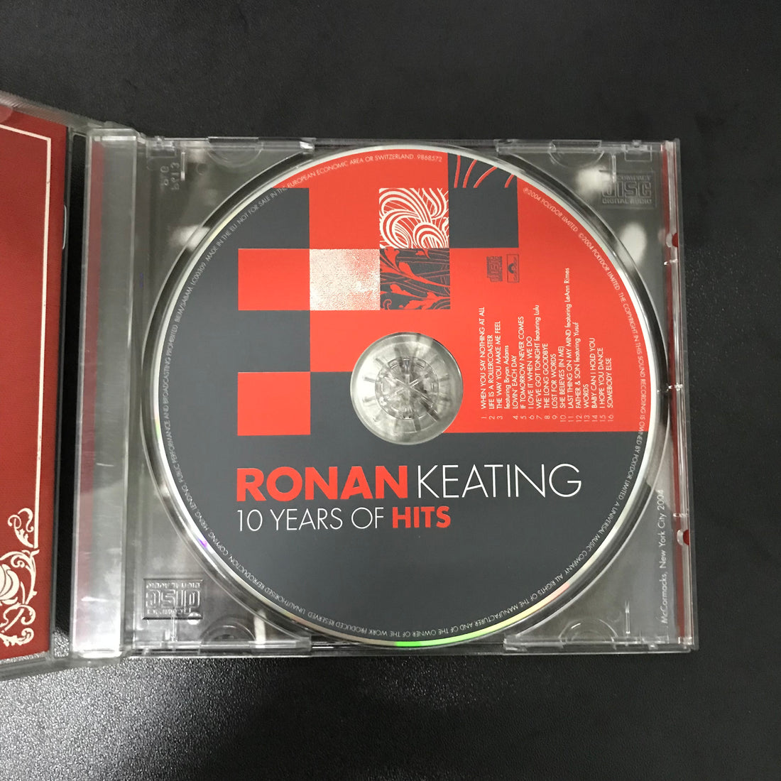 ซีดี Ronan Keating - 10 Years Of Hits CD VG+