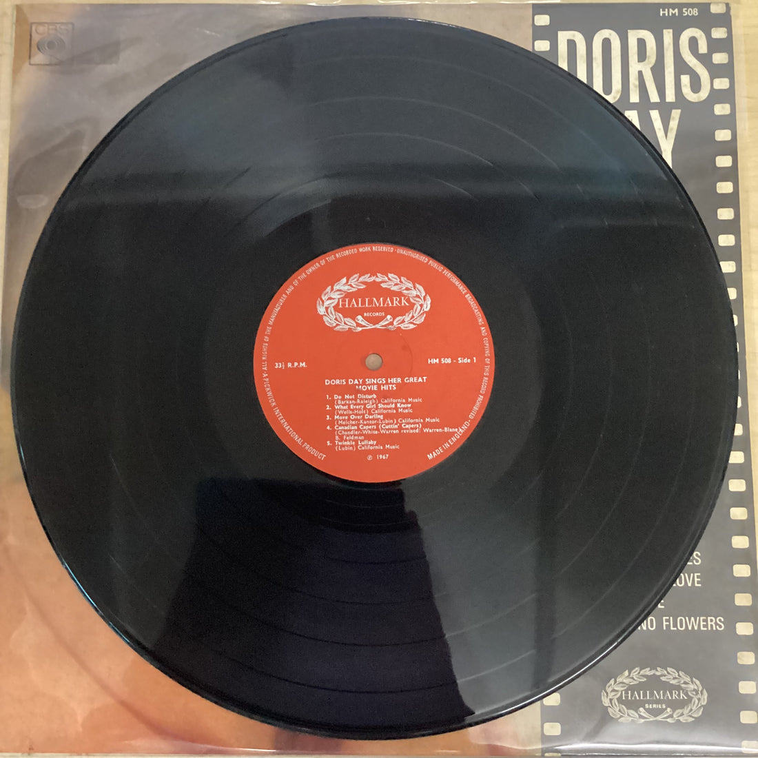 แผ่นเสียง Doris Day - Sings Her Great Movie Hits Vinyl VG+