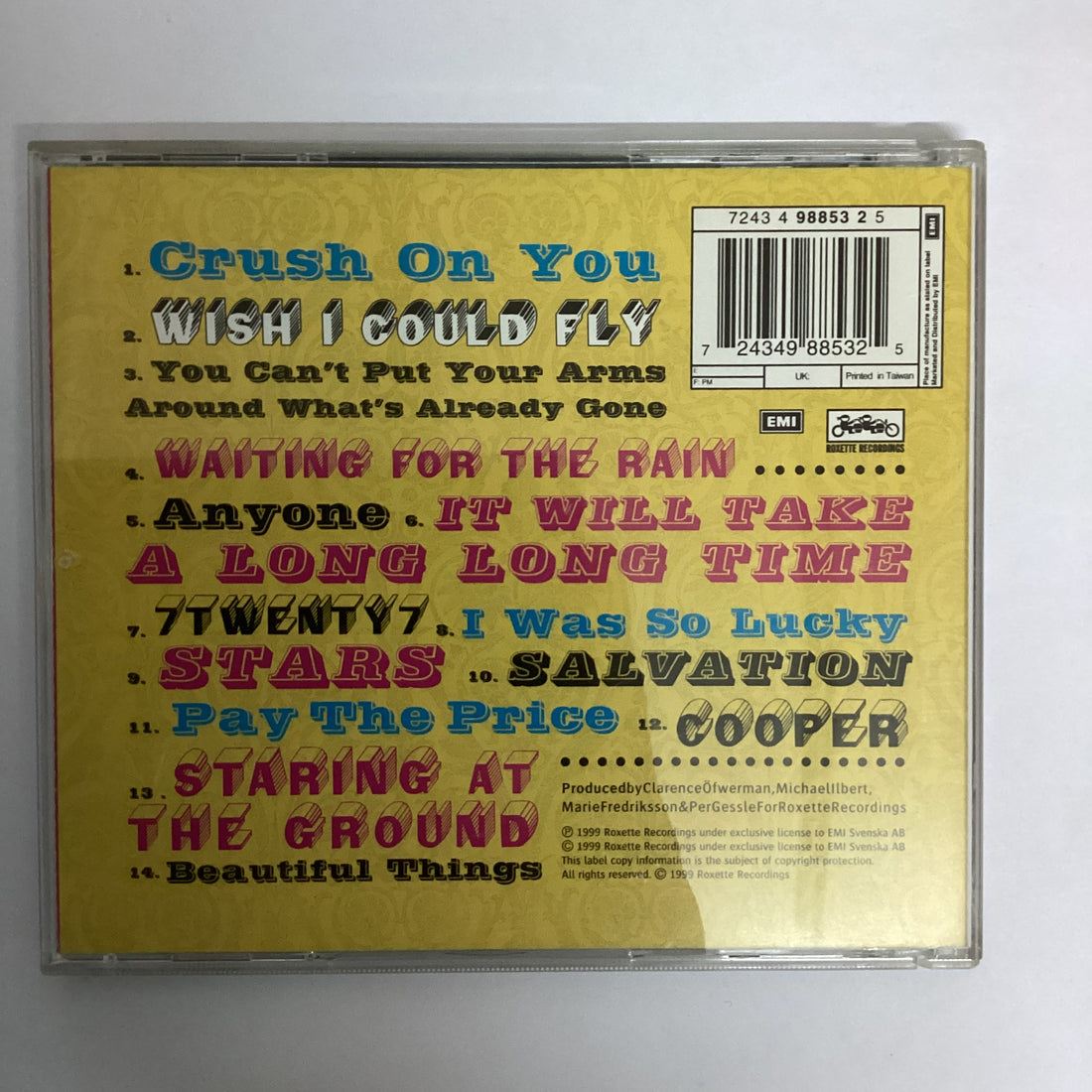 ซีดี Roxette - Have A Nice Day CD VG