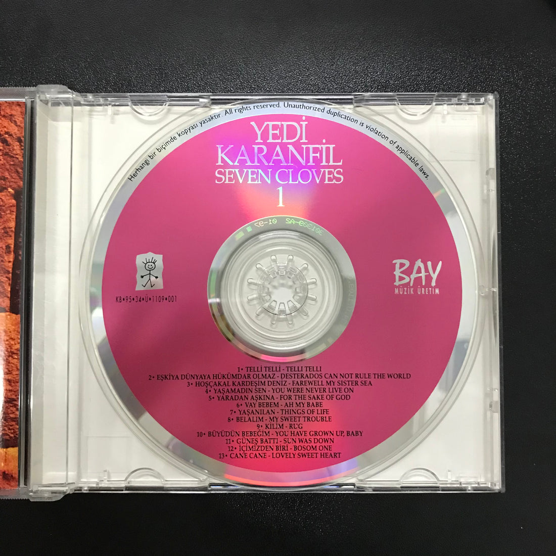 ซีดี Yedi Karanfil - Seven Cloves 1 CD VG+