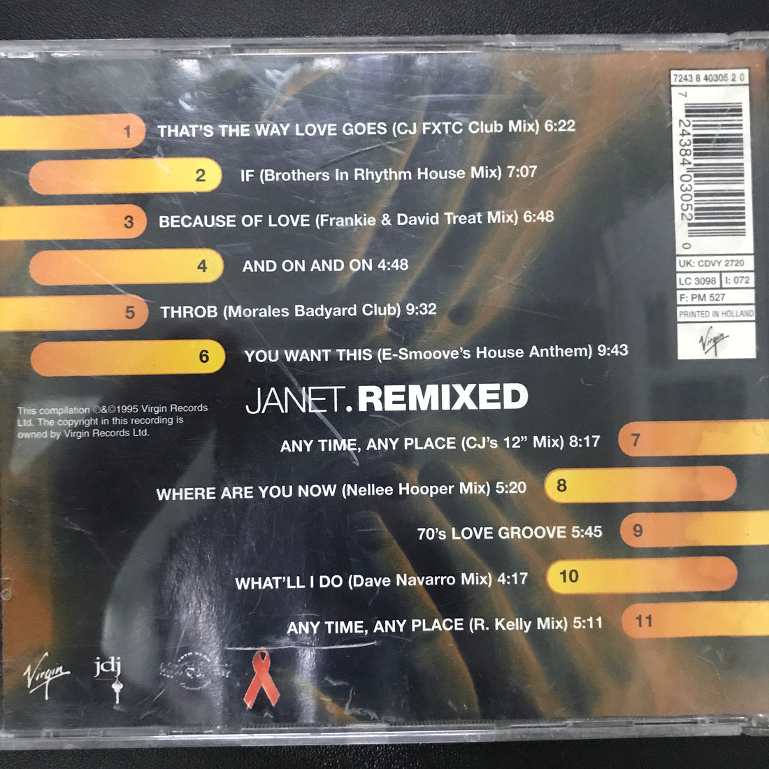 ซีดี Janet Jackson - Janet.Remixed CD VG+