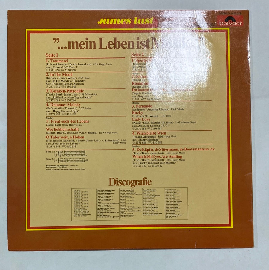 แผ่นเสียง James Last - ...Mein Leben Ist Musik... (Vinyl) (NM or M-)