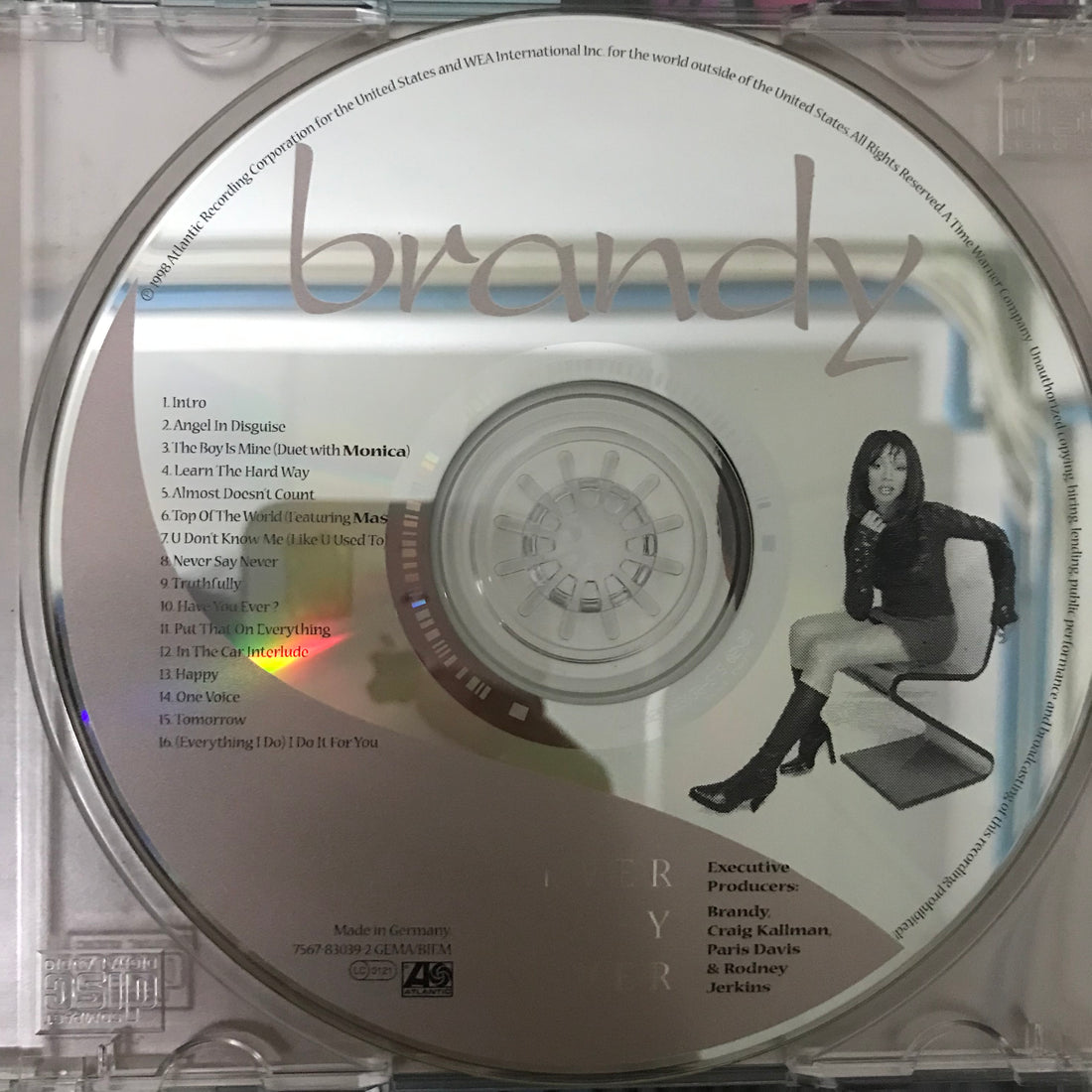 ซีดี Brandy - Never Say Never CD VG+