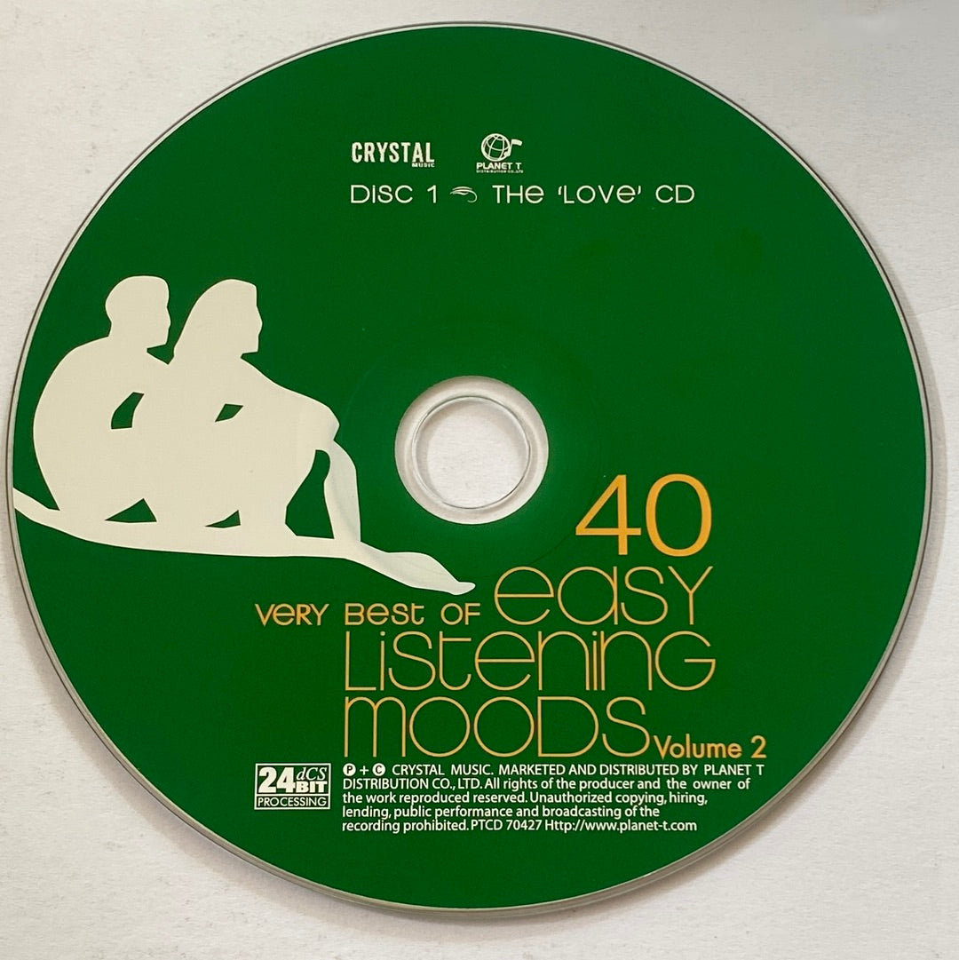 ซีดี Various - 40 Very Best Of Easy Listening Moods Volume 2 (CD) (VG+) (2CDs)