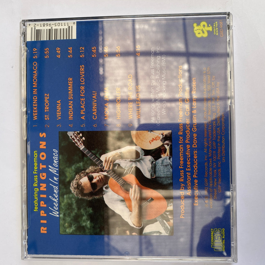 ซีดี The Rippingtons / Russ Freeman - Weekend In Monaco CD VG+
