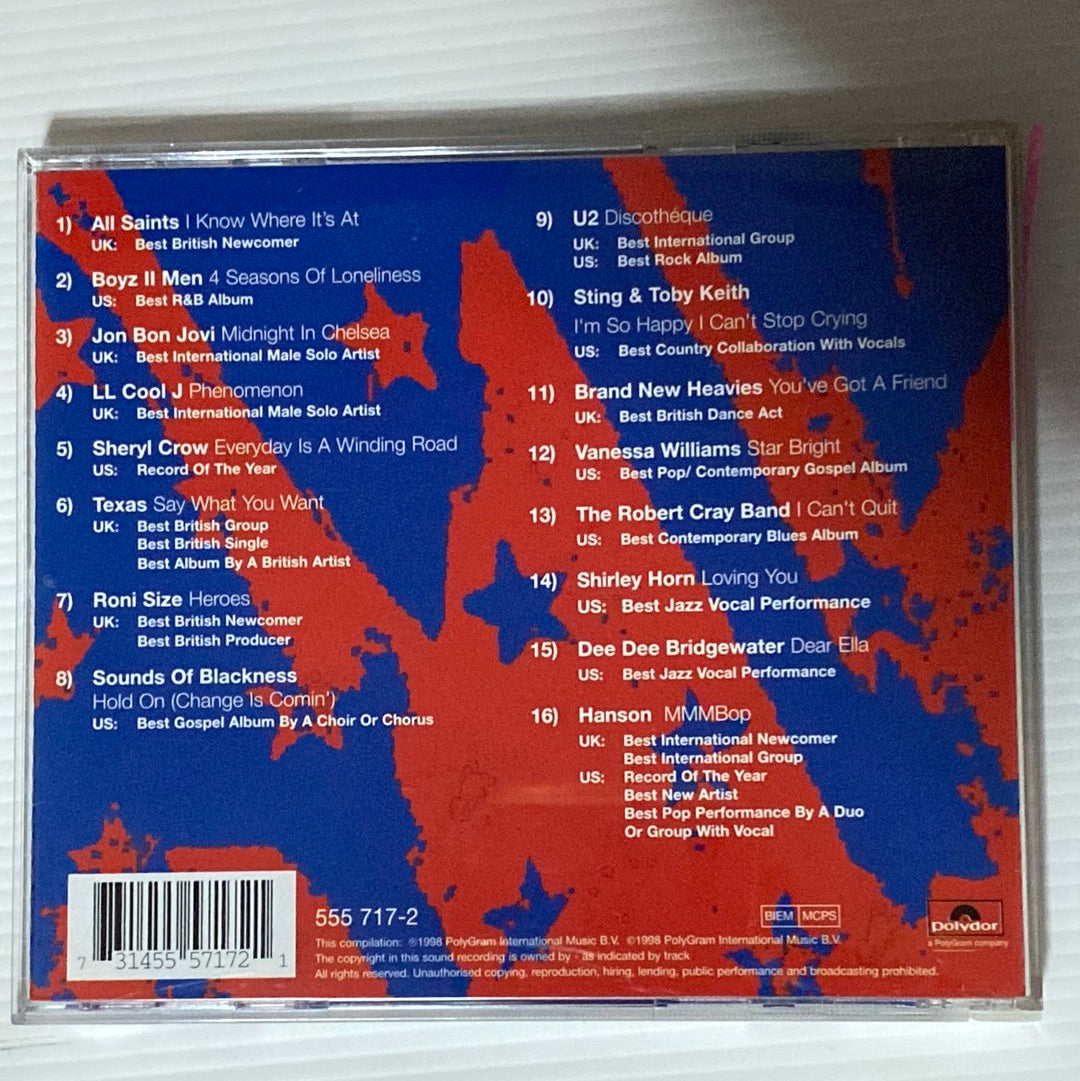 ซีดี Various - 1998 Nominees UK & US Favourites (CD) (VG+)