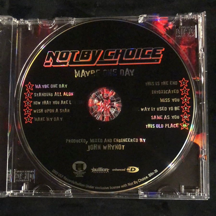 ซีดี Not By Choice - Maybe One Day (CD) (NM or M-)