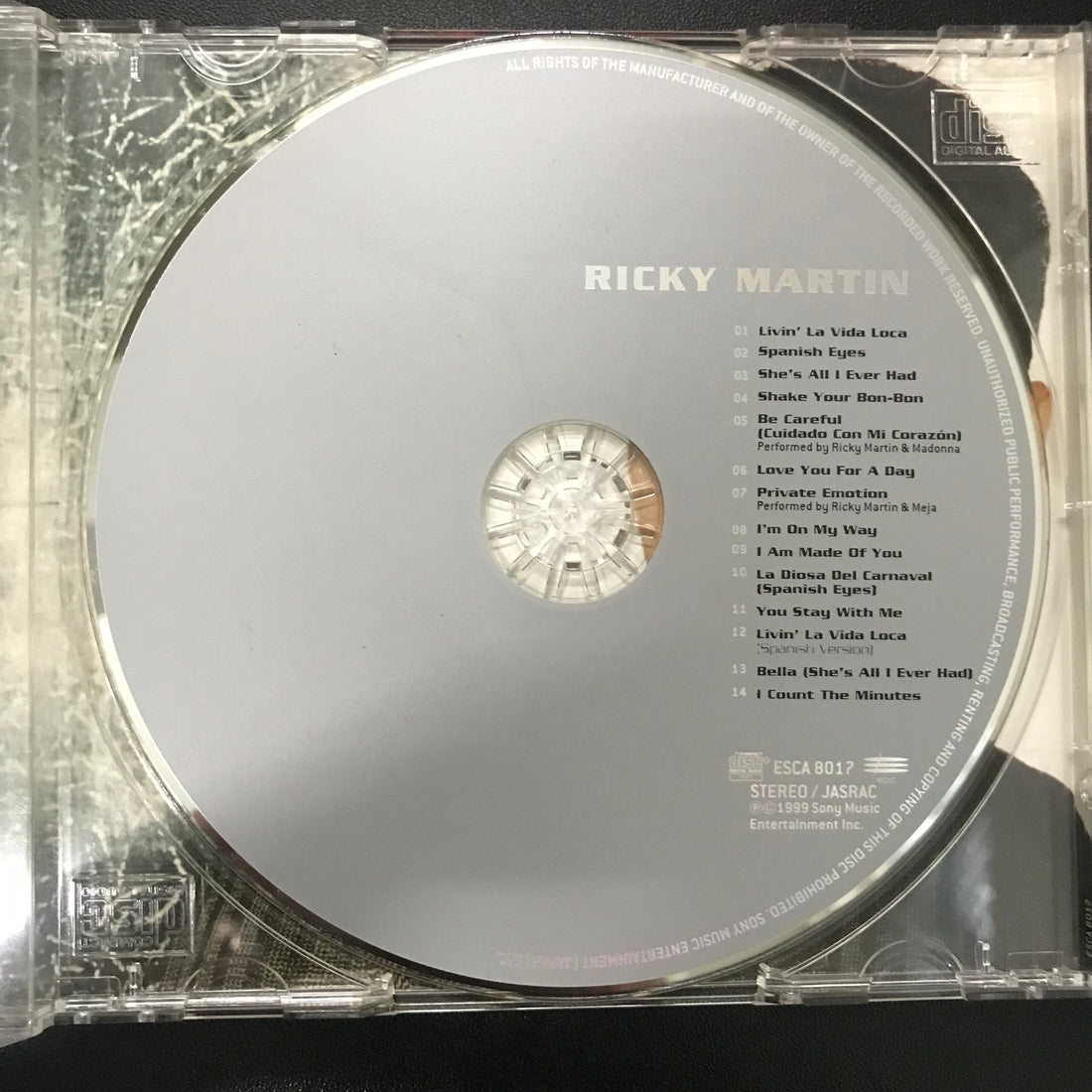 ซีดี Ricky Martin - Ricky Martin CD VG+