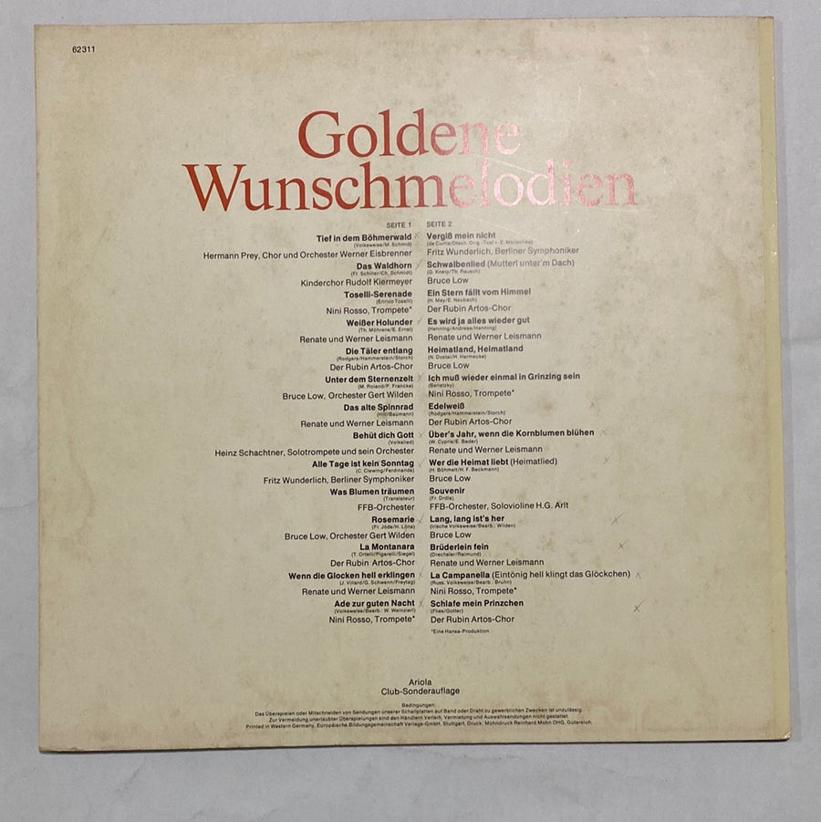 แผ่นเสียง Various - Goldene Wunschmelodien (Vinyl) (VG)