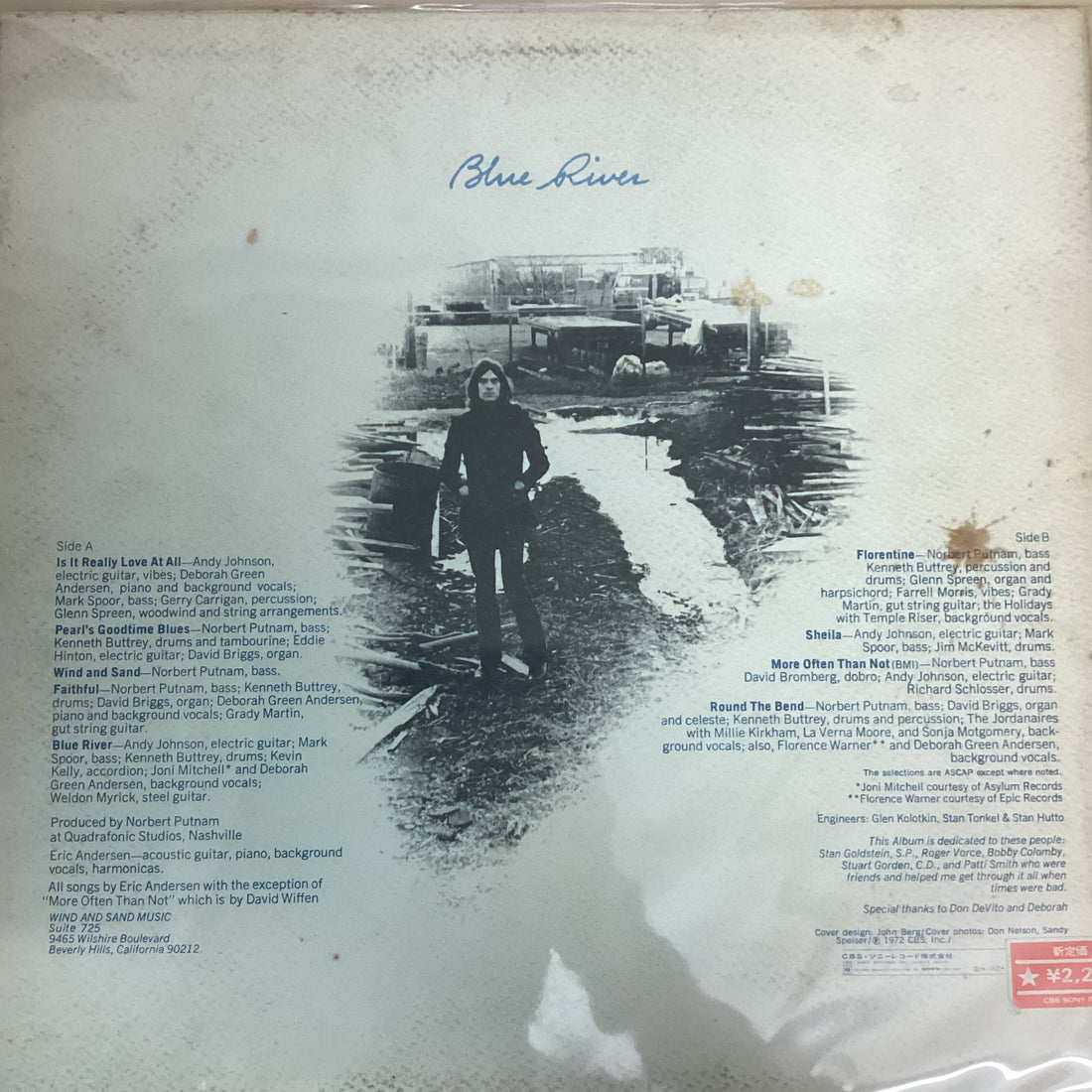 แผ่นเสียง Eric Andersen - Blue River Vinyl VG