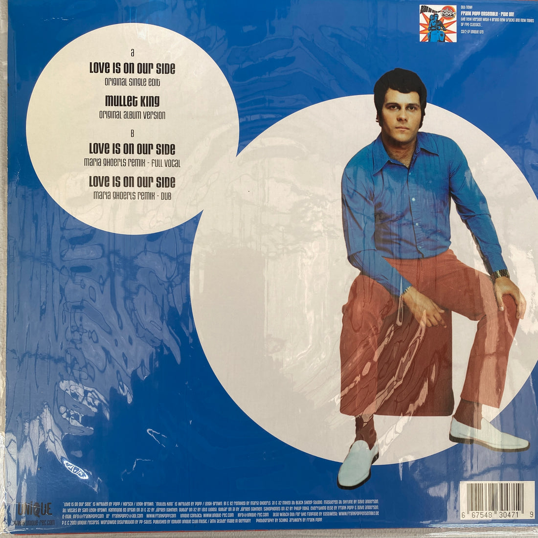 แผ่นเสียง The Frank Popp Ensemble - Love Is On Our Side Vinyl VG+