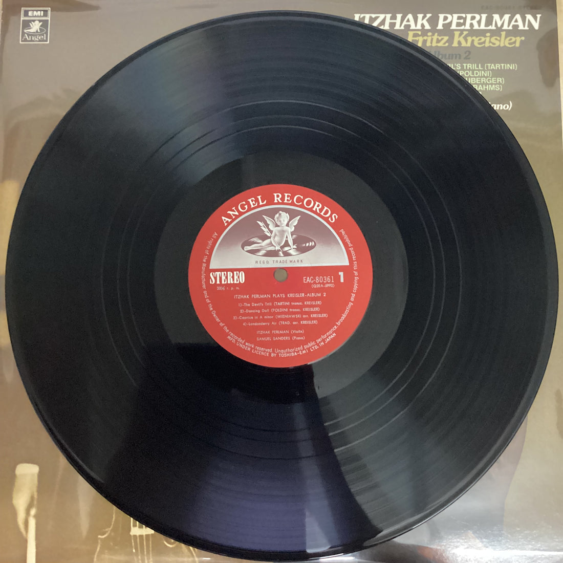 แผ่นเสียง Itzhak Perlman - Plays Fritz Kreisler, Album 2 Vinyl VG+