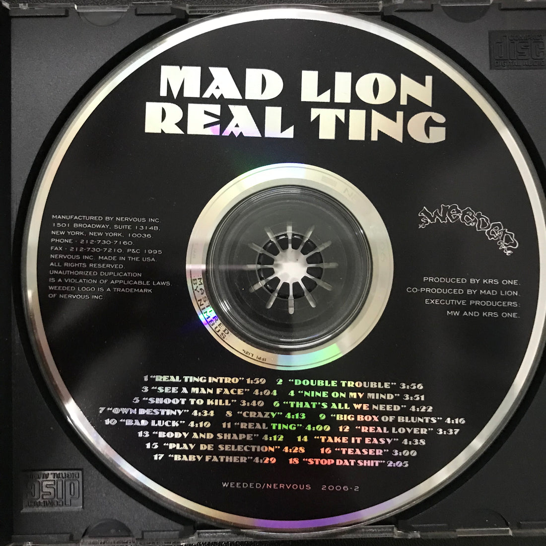 ซีดี Mad Lion - Real Ting CD VG+