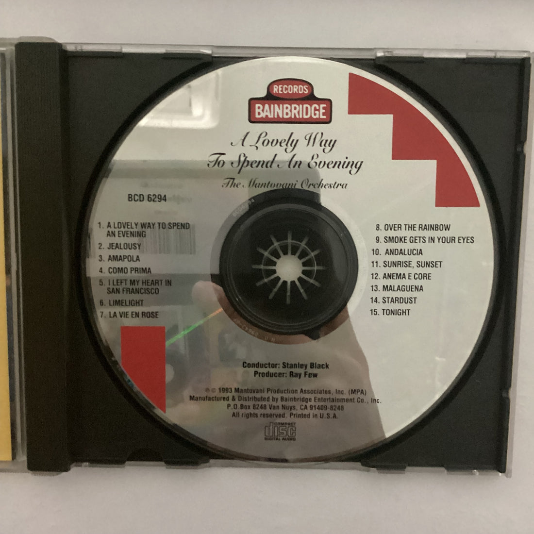 ซีดี Mantovani And His Orchestra - A Lovely Way To Spend An Evening CD VG+