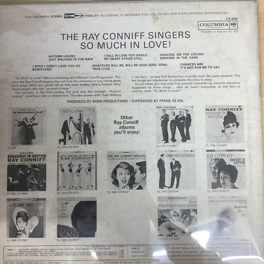 แผ่นเสียง Ray Conniff And The Singers - So Much In Love Vinyl VG+