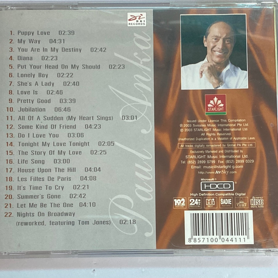 Paul Anka - The Very Best Of Paul Anka The Platinum Collection (CD) (VG)