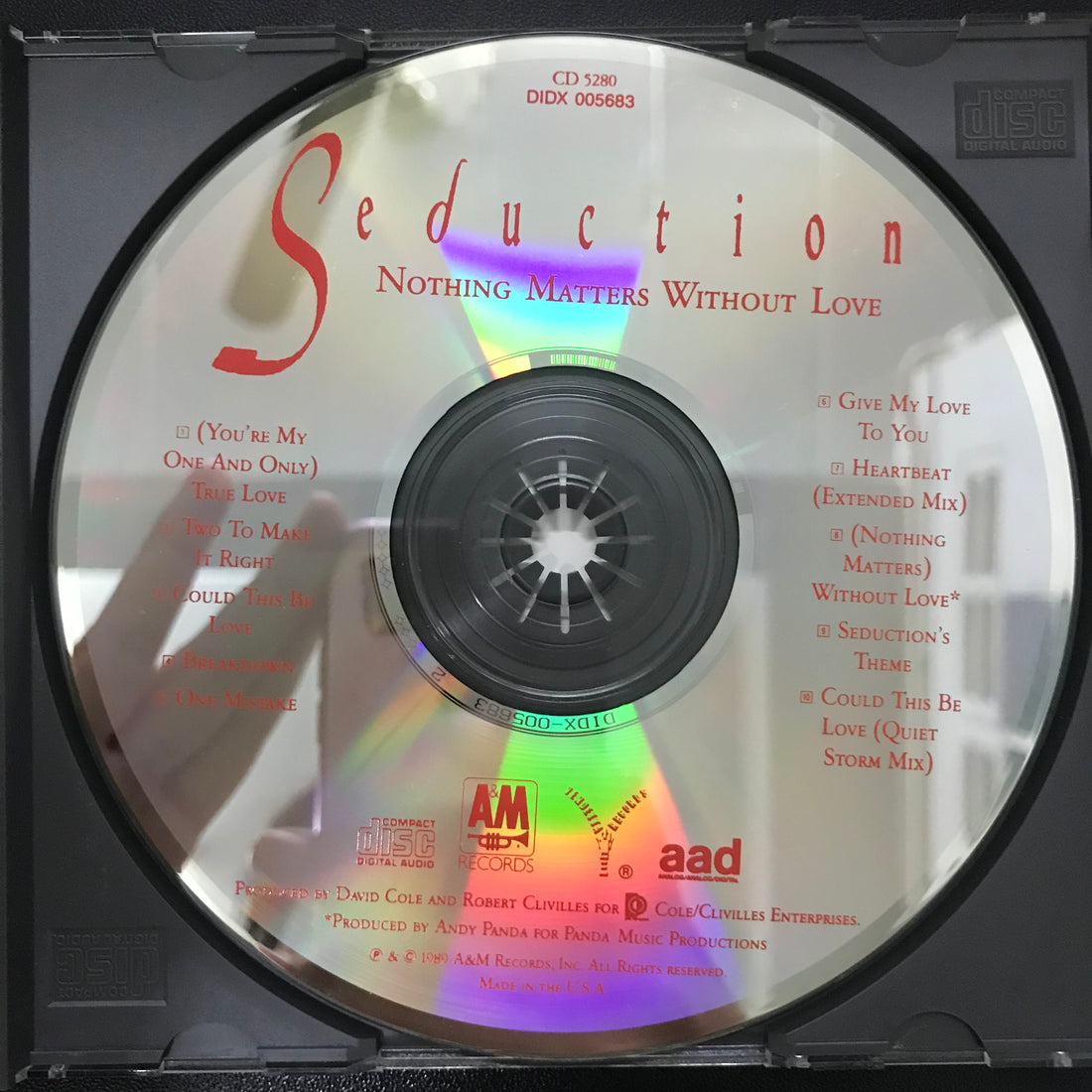 ซีดี Seduction - Nothing Matters Without Love CD VG+