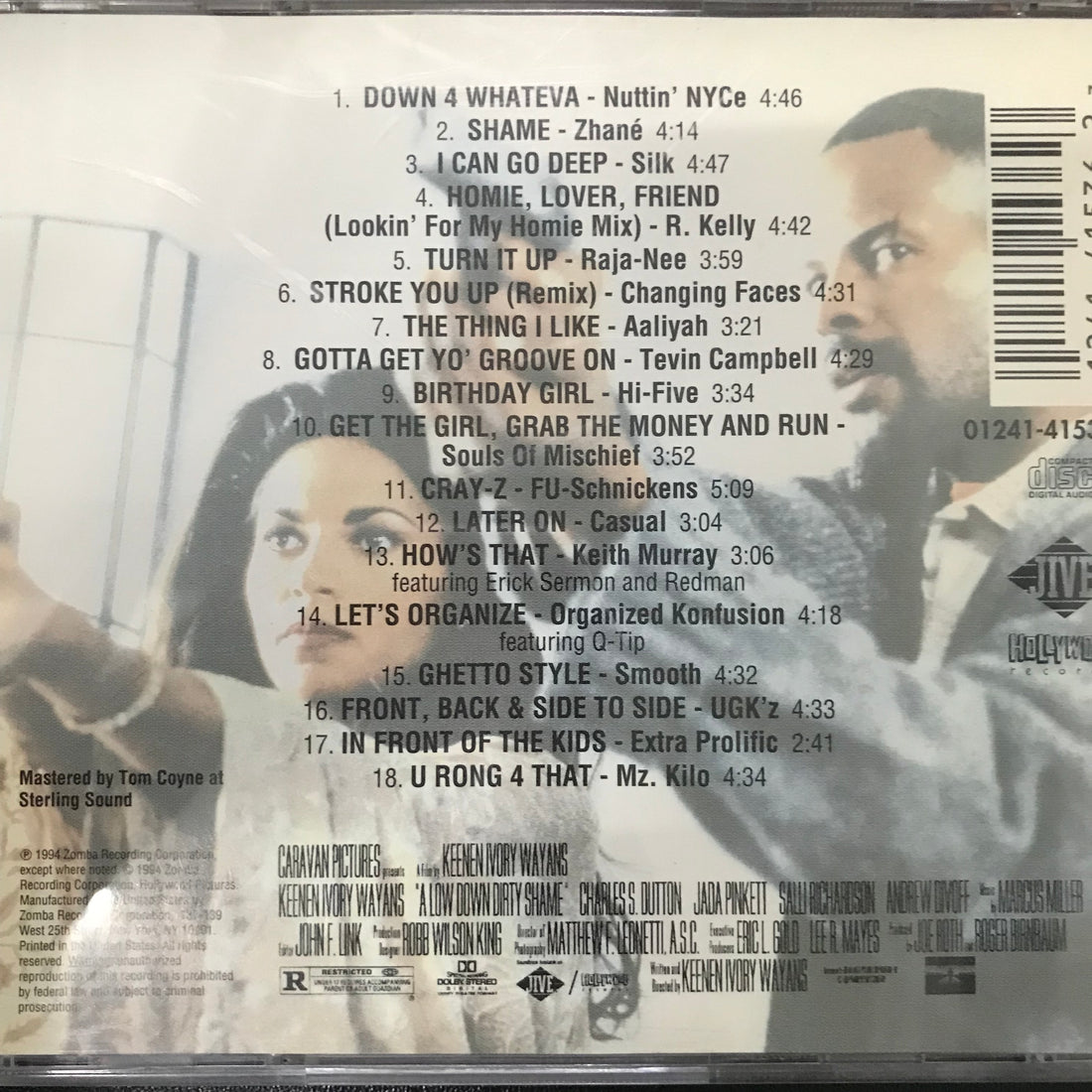 ซีดี Various - A Low Down Dirty Shame The Original Motion Picture Soundtrack CD VG+