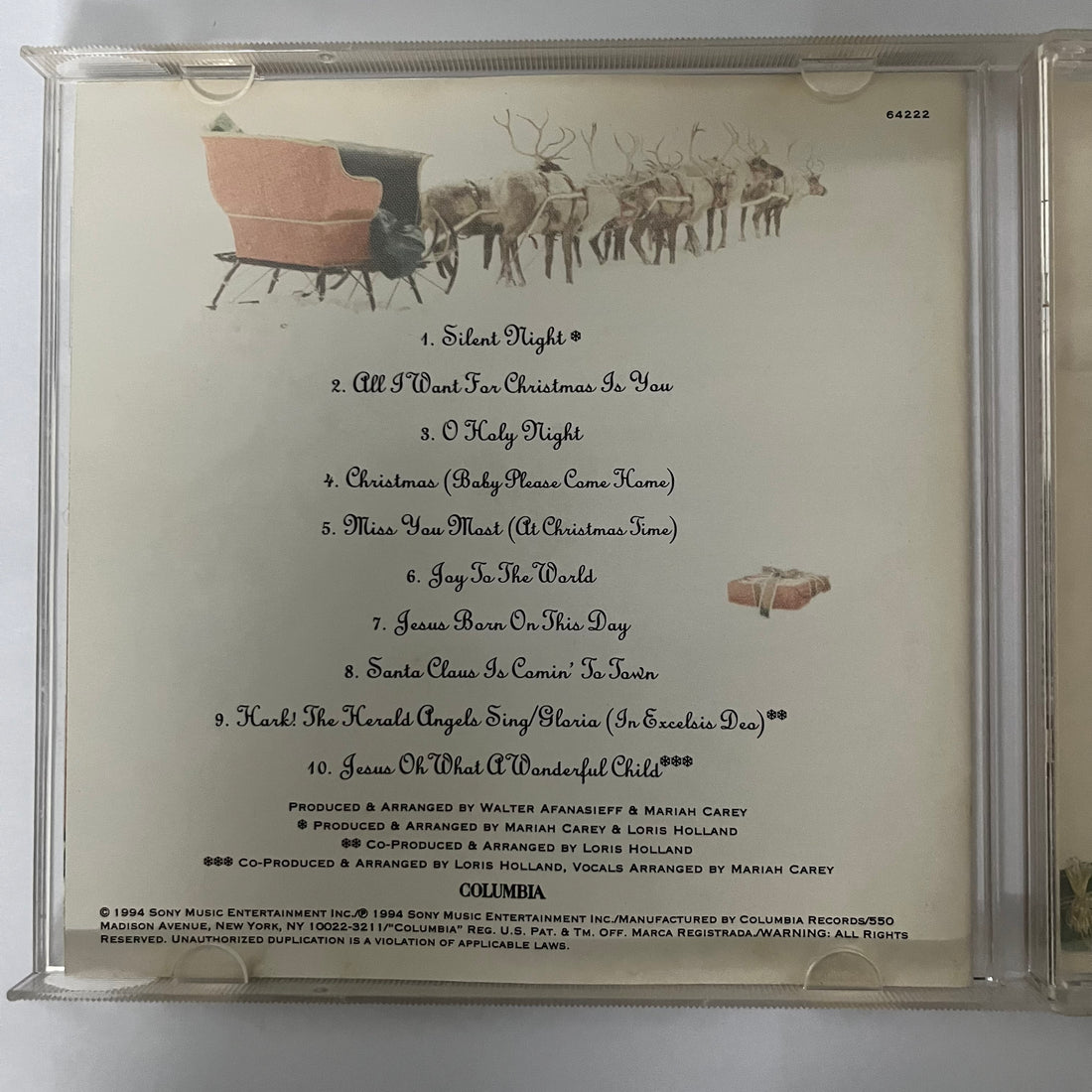 ซีดี Mariah Carey - Merry Christmas CD VG+