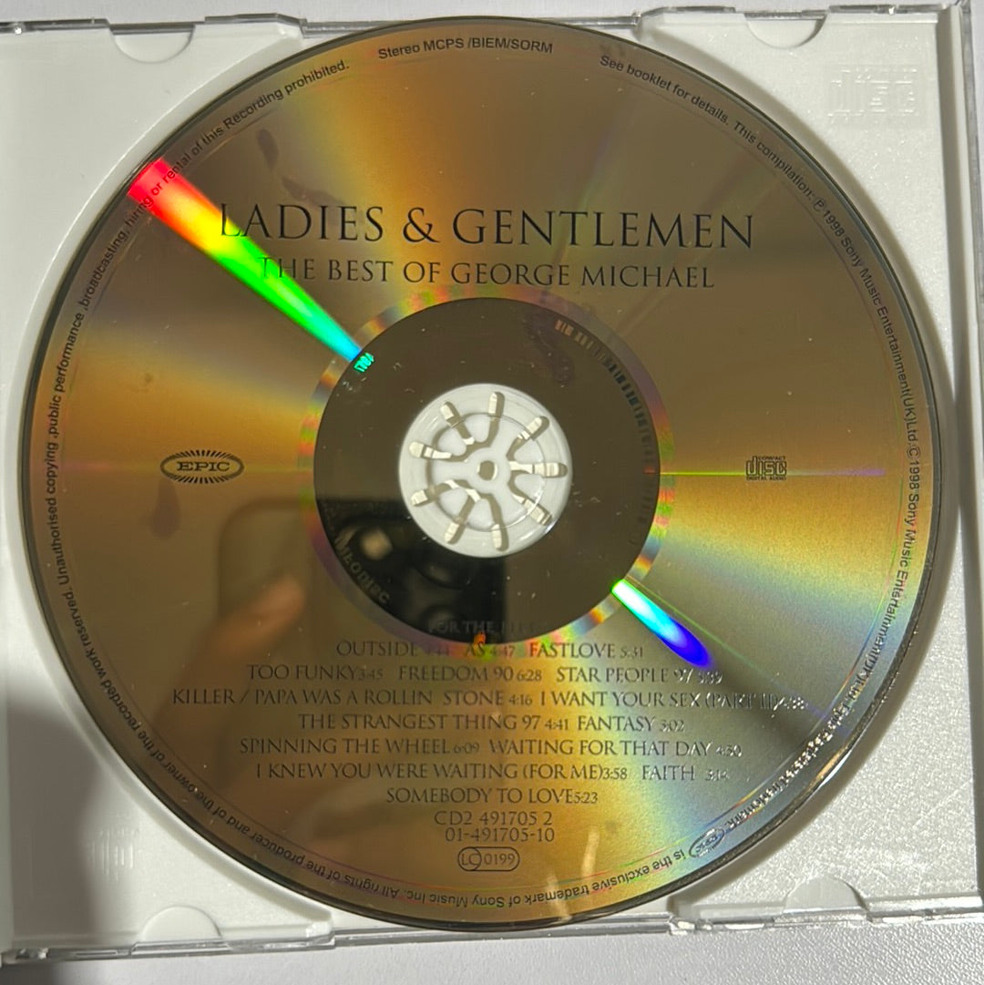 ซีดี George Michael - Ladies & Gentlemen The Best Of George Michael CD VG+ แผ่นทอง 2CDs