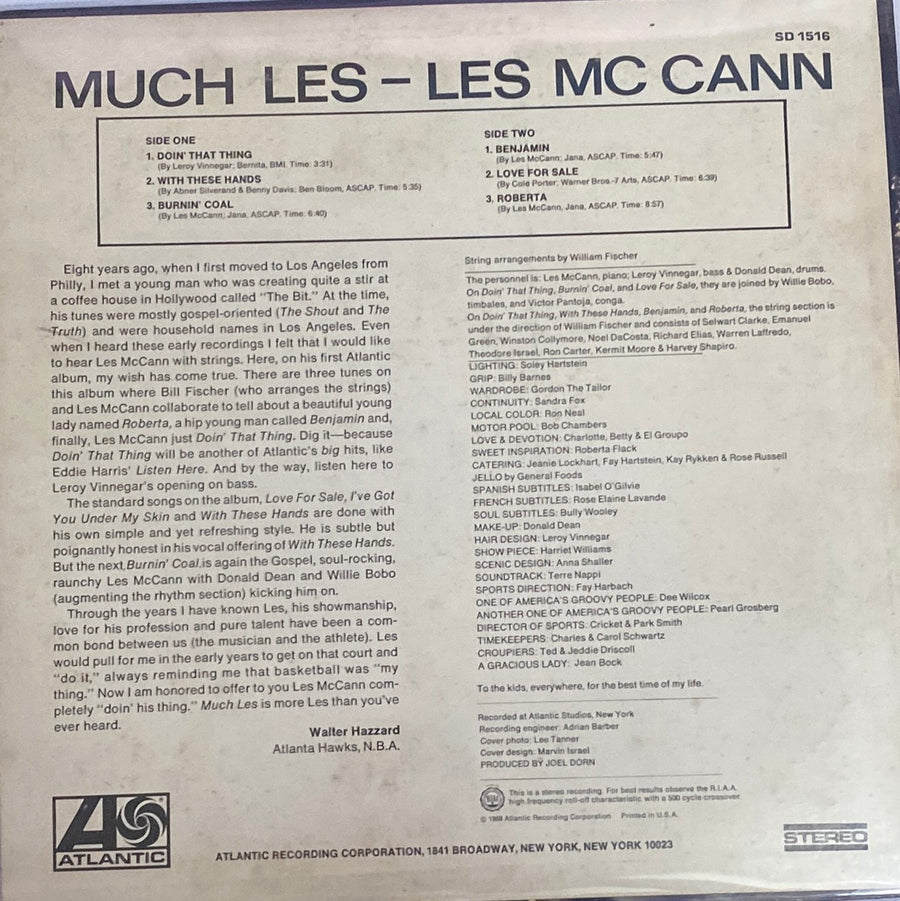 Les McCann - Much Les (Vinyl) (VG+)