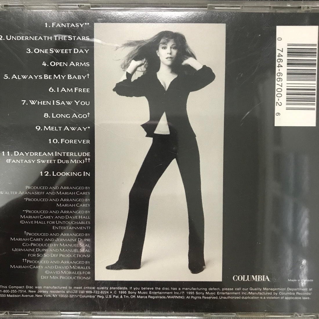 ซีดี Mariah Carey - Daydream CD VG+