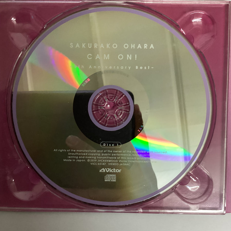 ซีดี 大原櫻子 - CAM ON! - 5th Anniversary Best CD VG+ 2CDs 1DVD