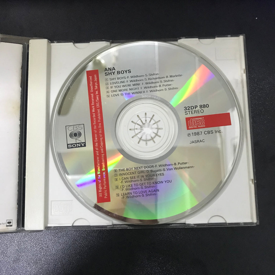 ซีดี Ana - Shy Boys CD VG+