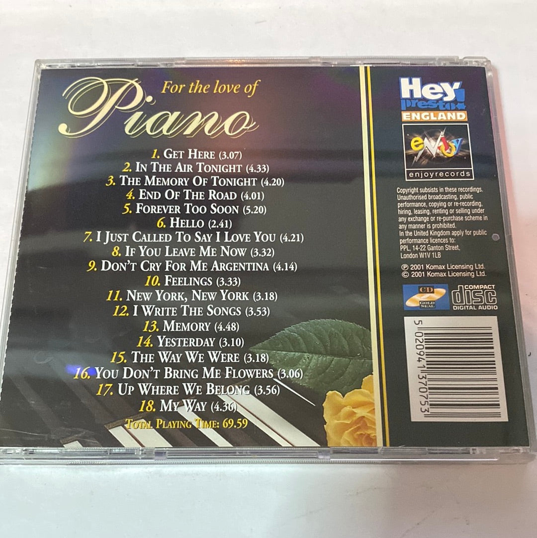 ซีดี Unknown Artist - For The Love Of Piano (CD) (VG+)