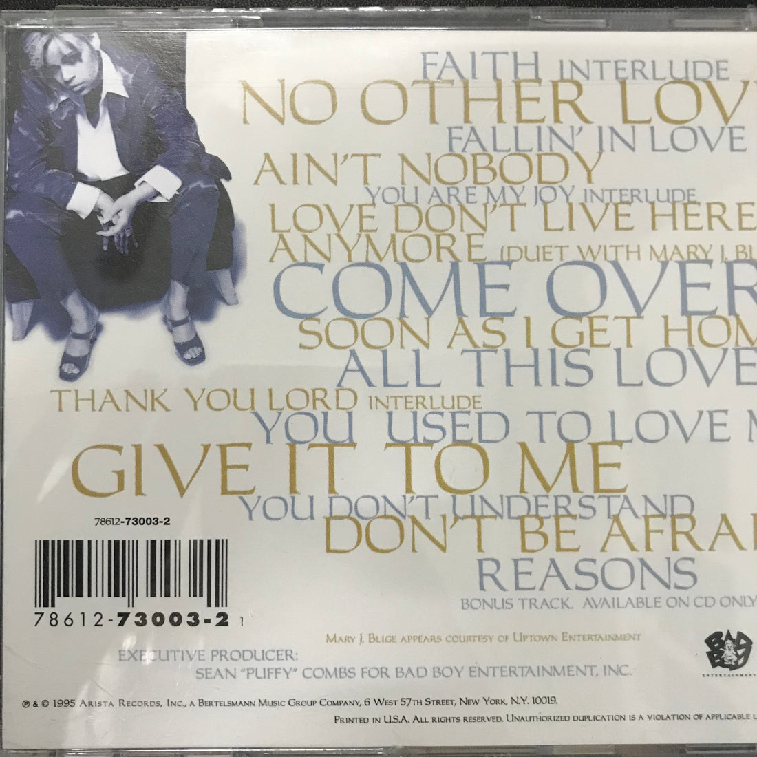 ซีดี Faith Evans - Faith Evans CD VG+