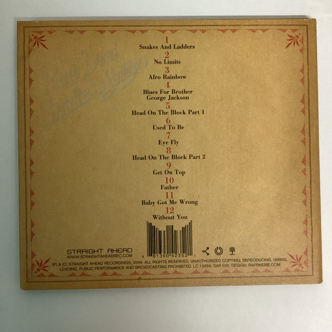 ซีดี Raw Deal - Snakes & Ladders CD VG+