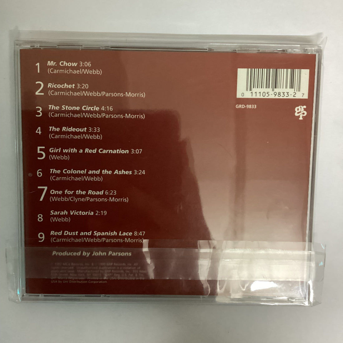 ซีดี Acoustic Alchemy - Red Dust & Spanish Lace CD NM or M-