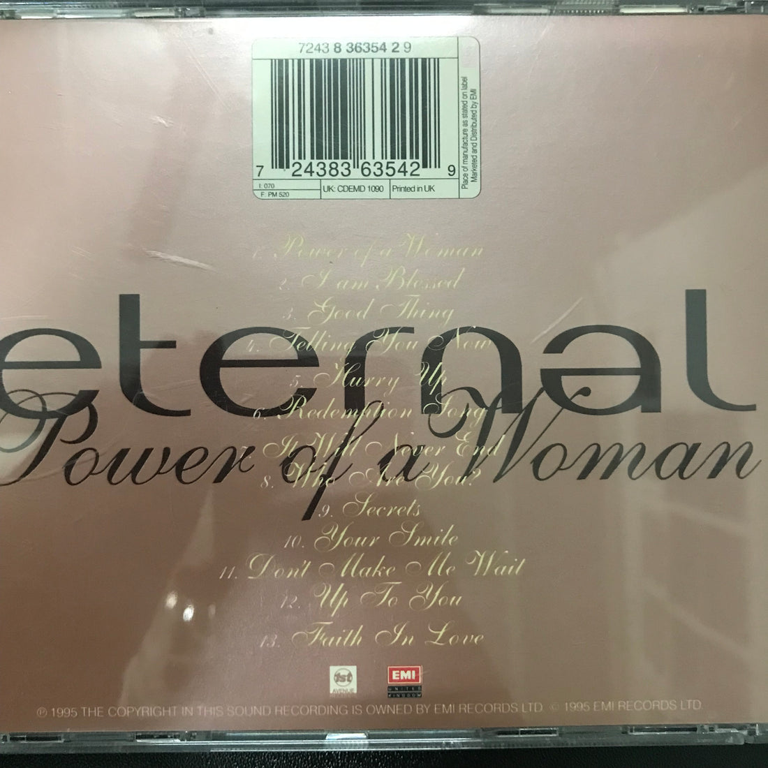 ซีดี Eternal - Power Of A Woman CD VG+